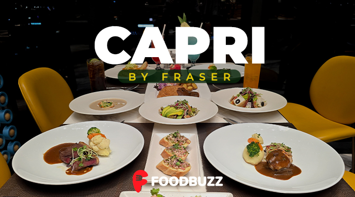 ទទួលទានអាហារថ្ងៃត្រង់ និងពេលល្ងាចបែប នៅ Capri by Fraser, called Caprilicious