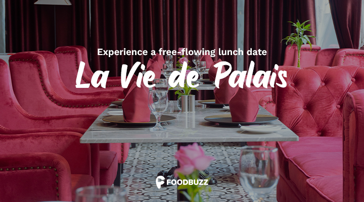 Experience a free-flowing lunch date at La Vie de Palais