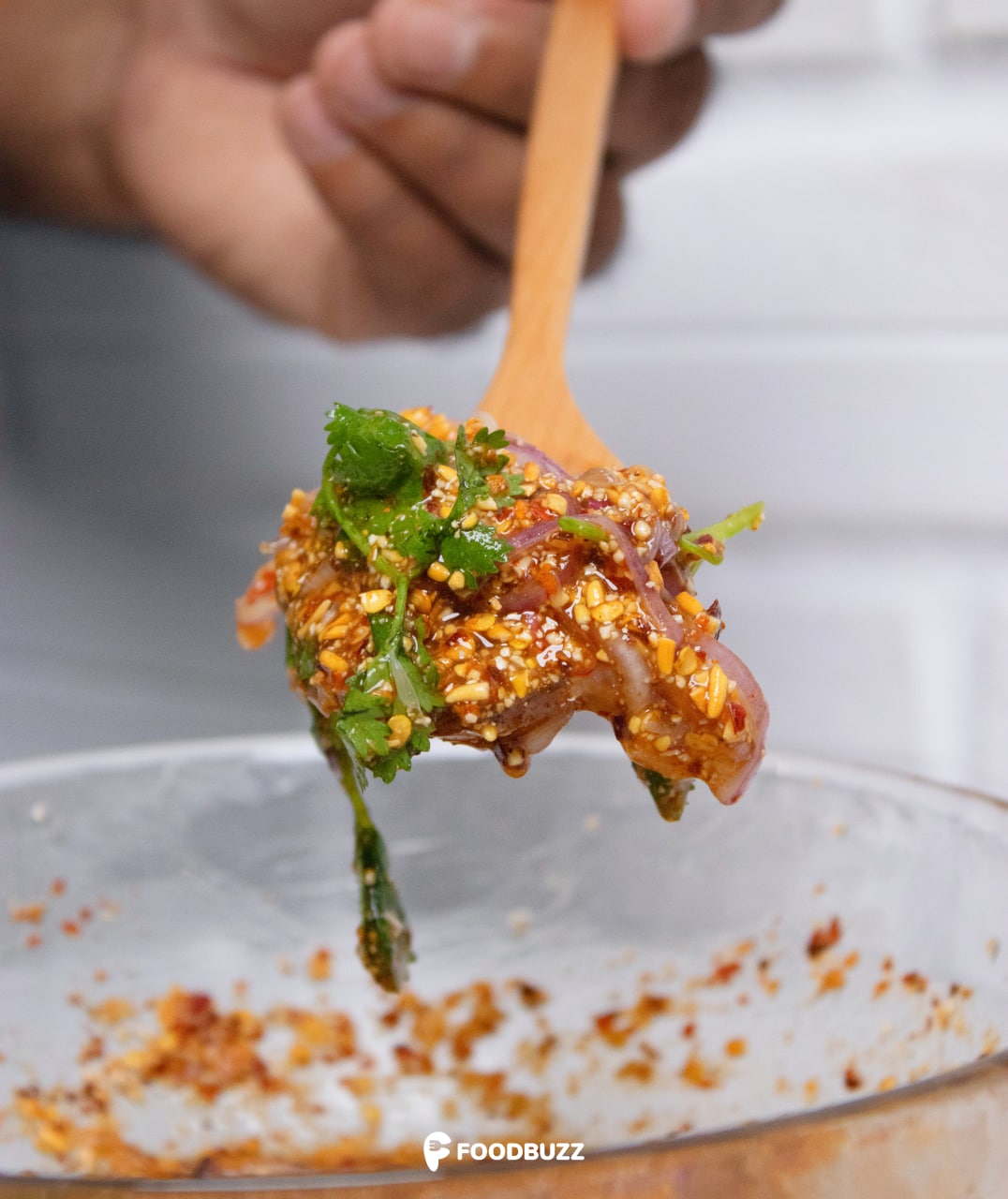 Recipe to make Toasted Rice Fish Sauce to eat with Steamed Cockles! You