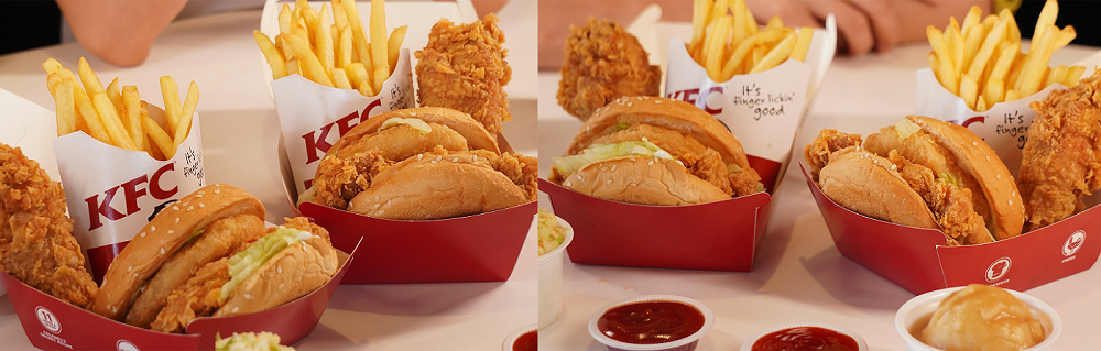 KFC Zinger Surf "N" Turf Burger for Seafood and Fried Chicken Lovers 