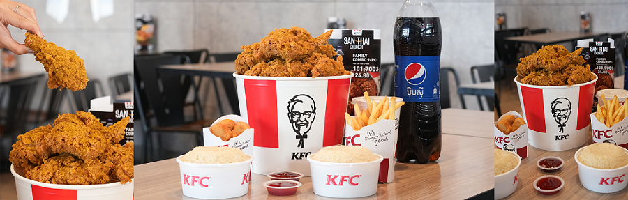 Introducing the new KFC San Thai Crunch seasoning - enjoy the perfect balance of crunchiness and crispiness in every bite!