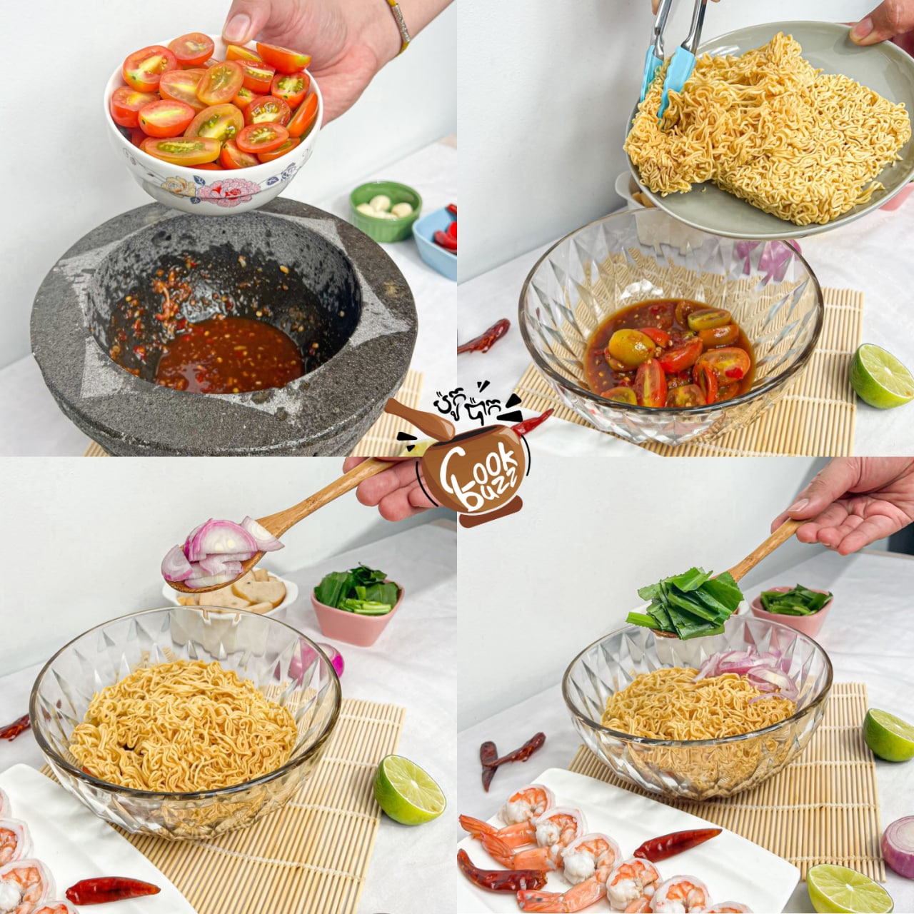Homemade Thai-style "Shrimp Noodle Salad" with a new recipe!