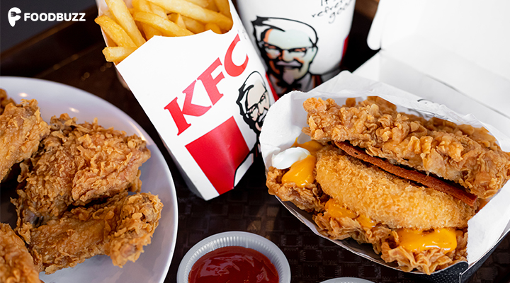 We are stoked that KFC Cambodia has brought back the Double Down Family - “Cheezilla Double Down”