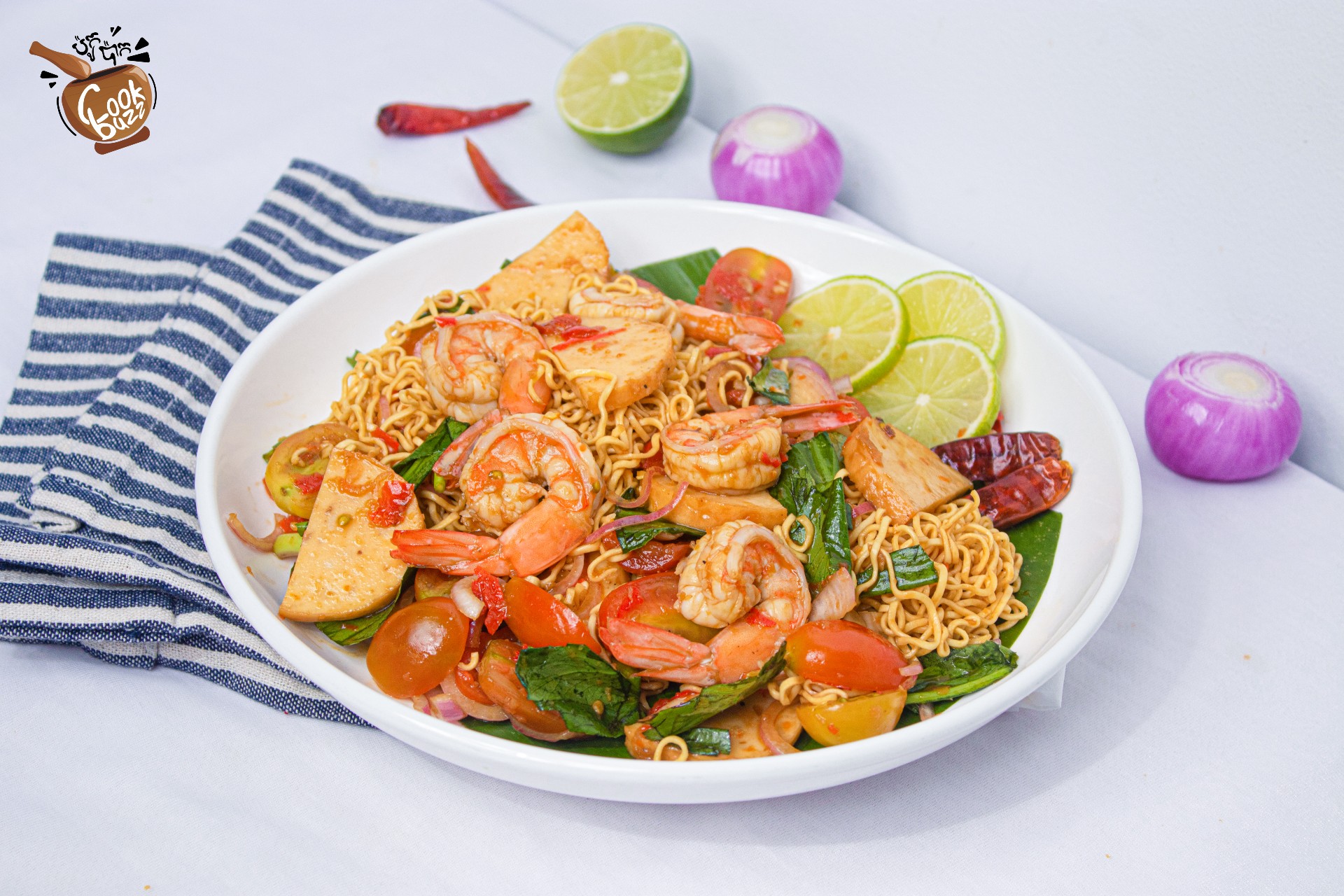 Homemade Thai-style "Shrimp Noodle Salad" with a new recipe!
