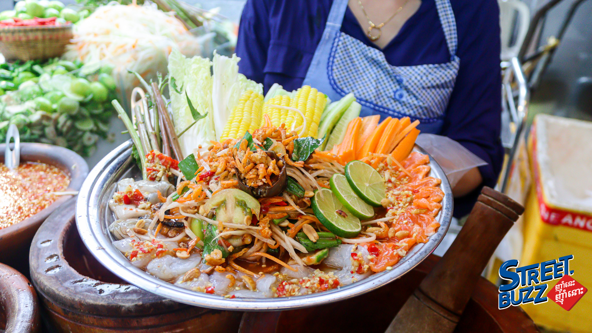 Tbal Bok 2 Sisters - Popular Seafood Papaya Salad Stop for Locals