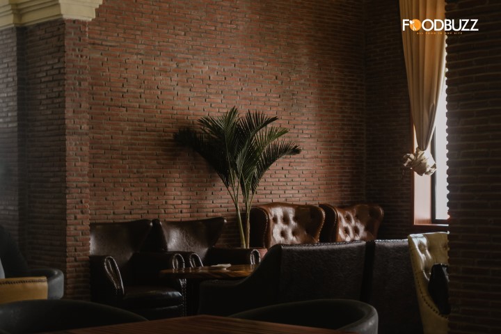 Leather sofa with a cup of coffee, anyone?